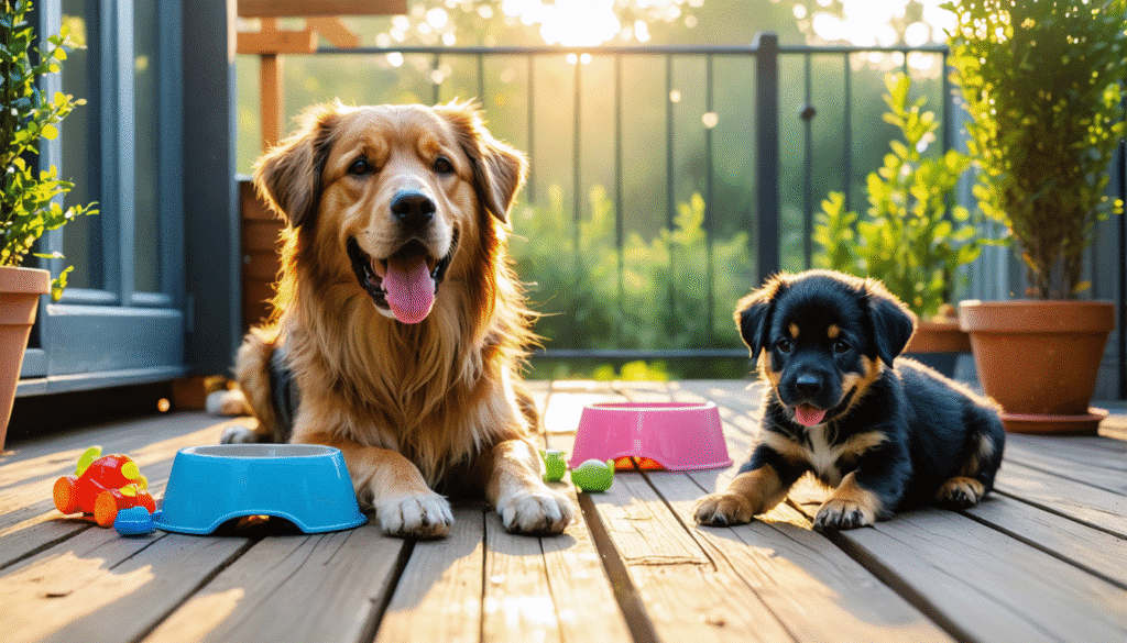 Preparare un cane all'arrivo di un altro animale